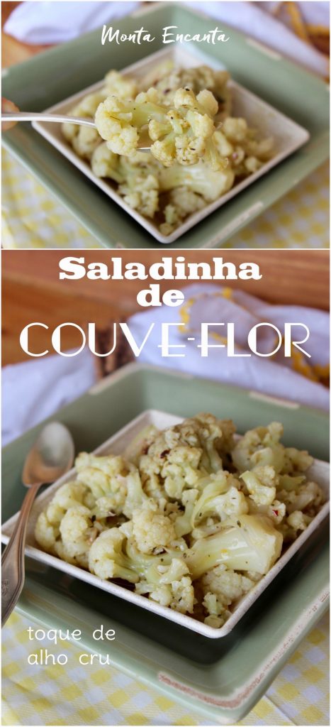 Salada De Couve Flor Toque De Alho Cru Monta Encanta