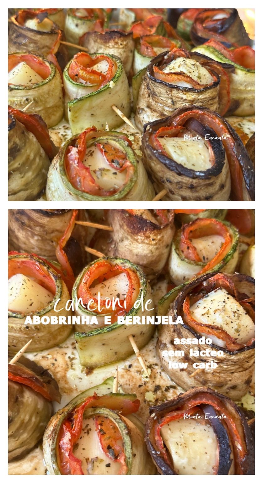 Caneloni De Abobrinha E Berinjela Low Carb Monta Encanta