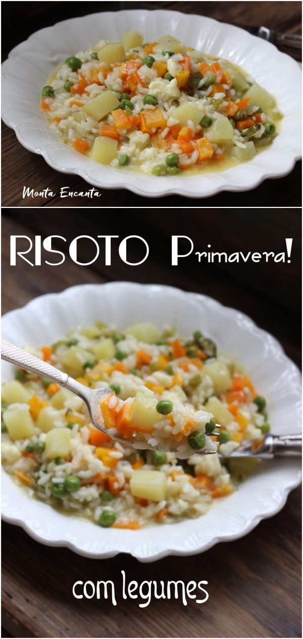 Risoto Primavera de legumes leve e saudável Monta Encanta