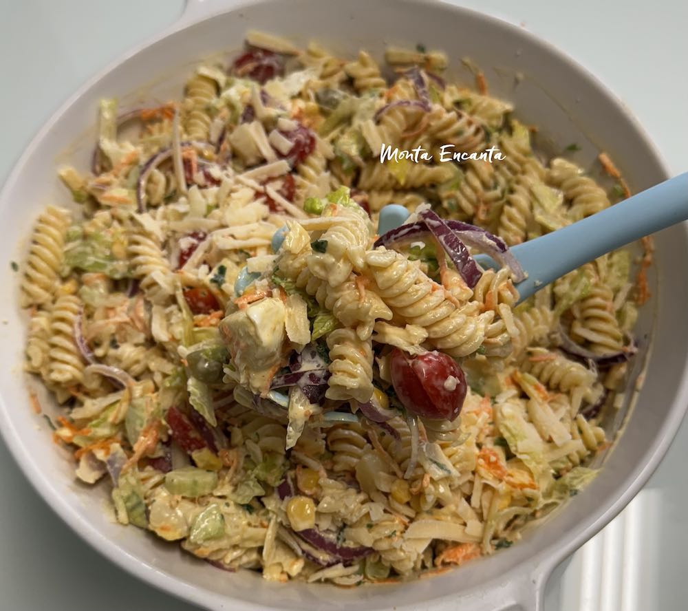 salada de macarrão