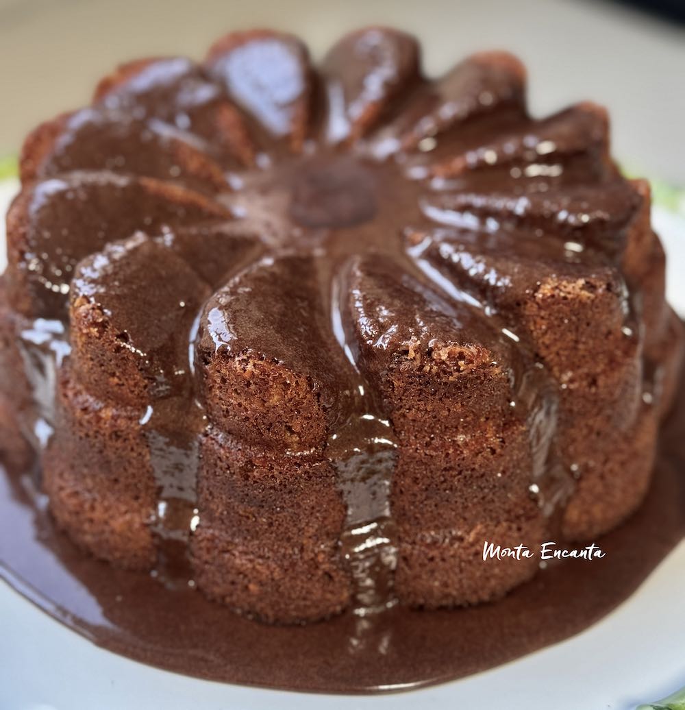 bolo de laranja com chocolate